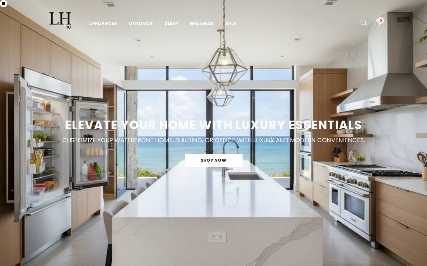 luxhomehq.com homepage screenshot