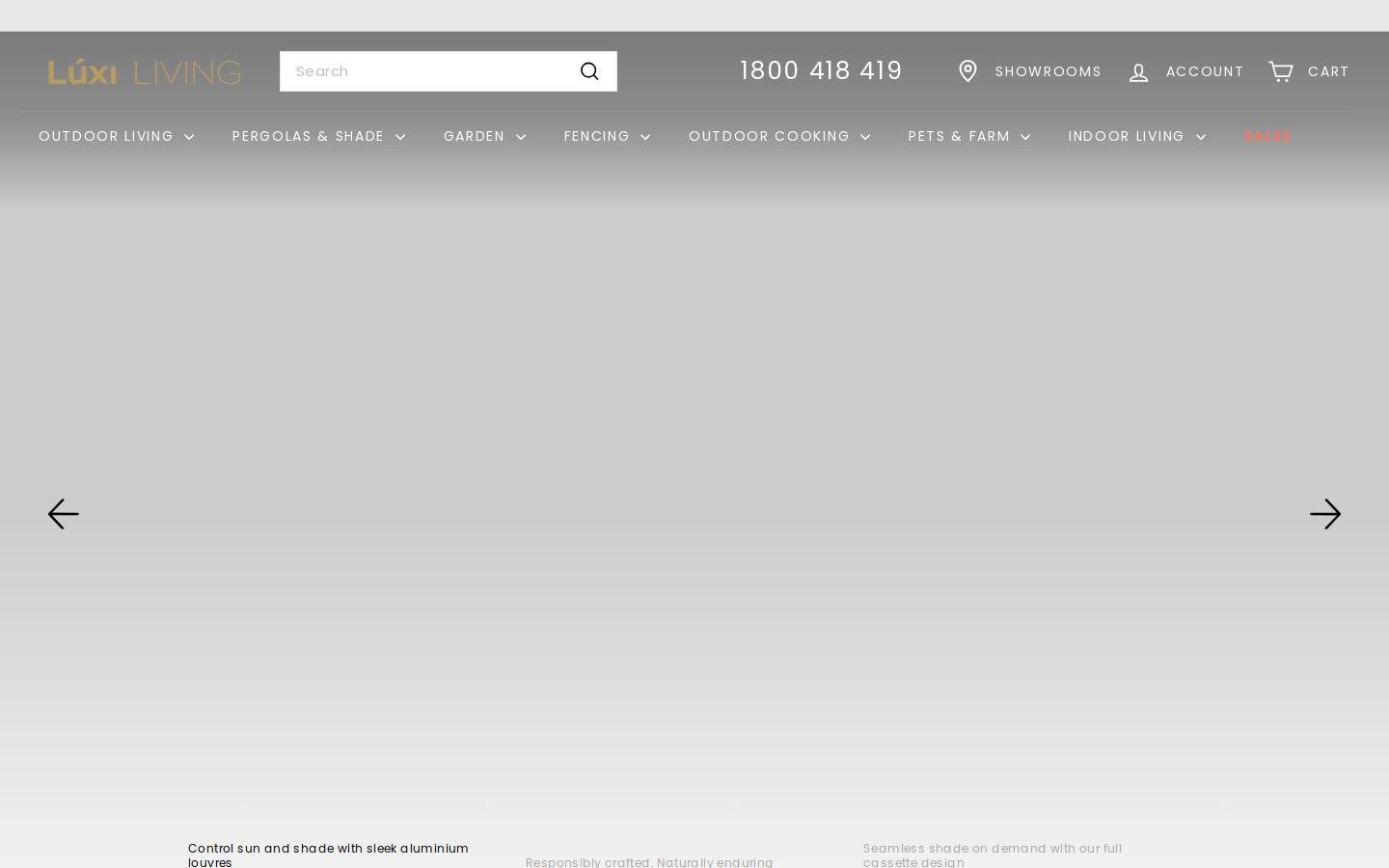 Luxi Living Pty Ltd homepage screenshot