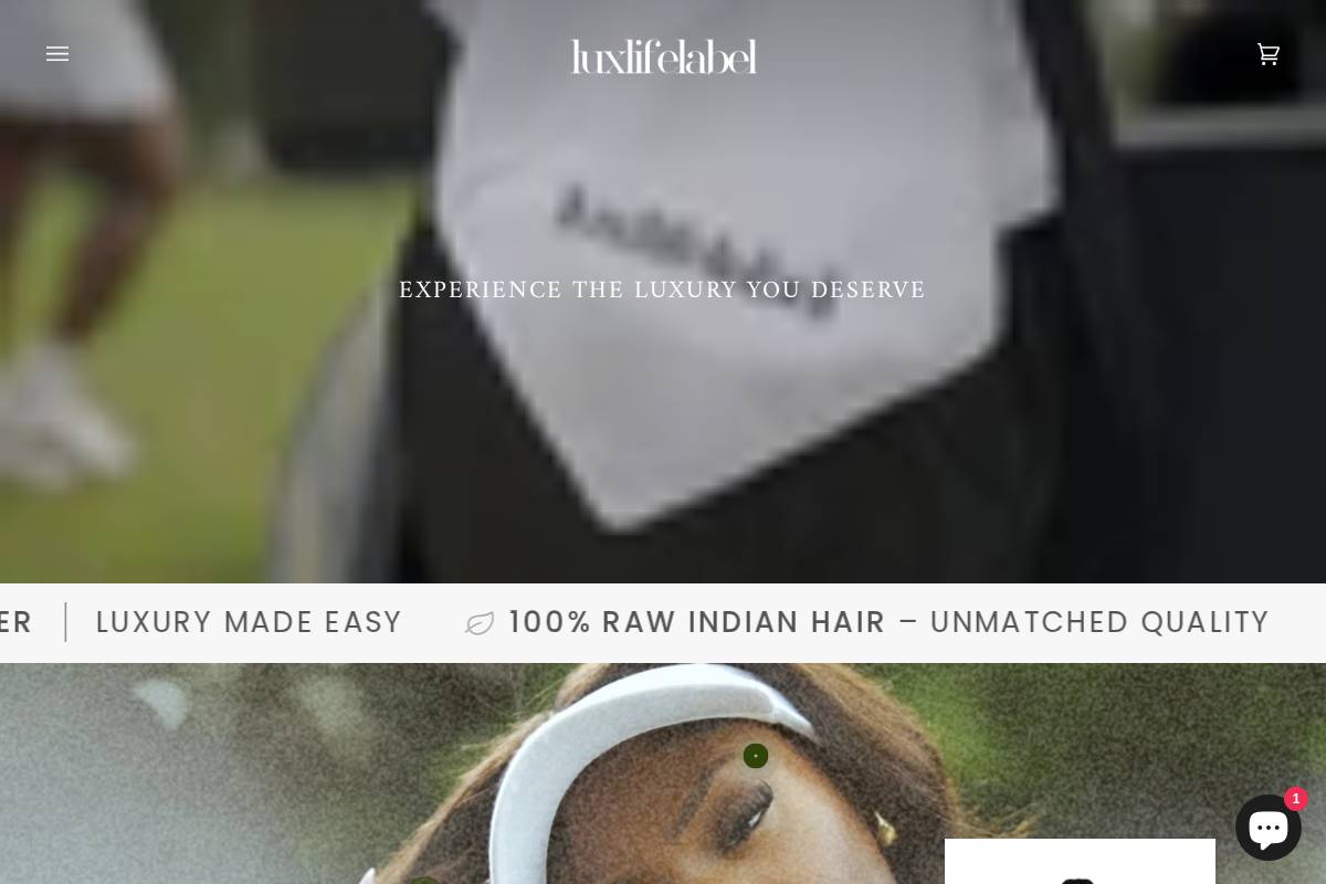 luxlifelabel.com homepage screenshot