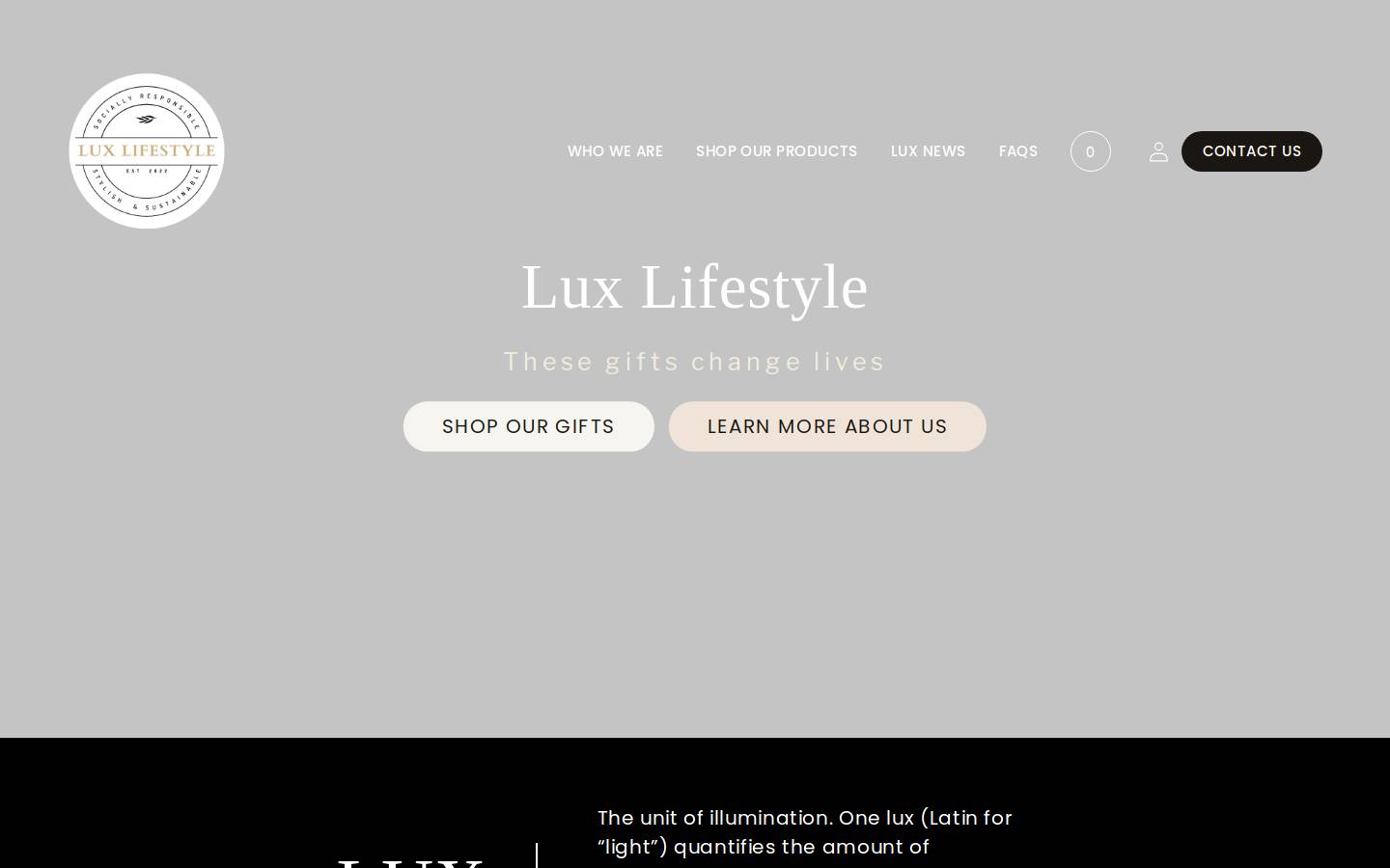 luxlifestyle.net homepage screenshot