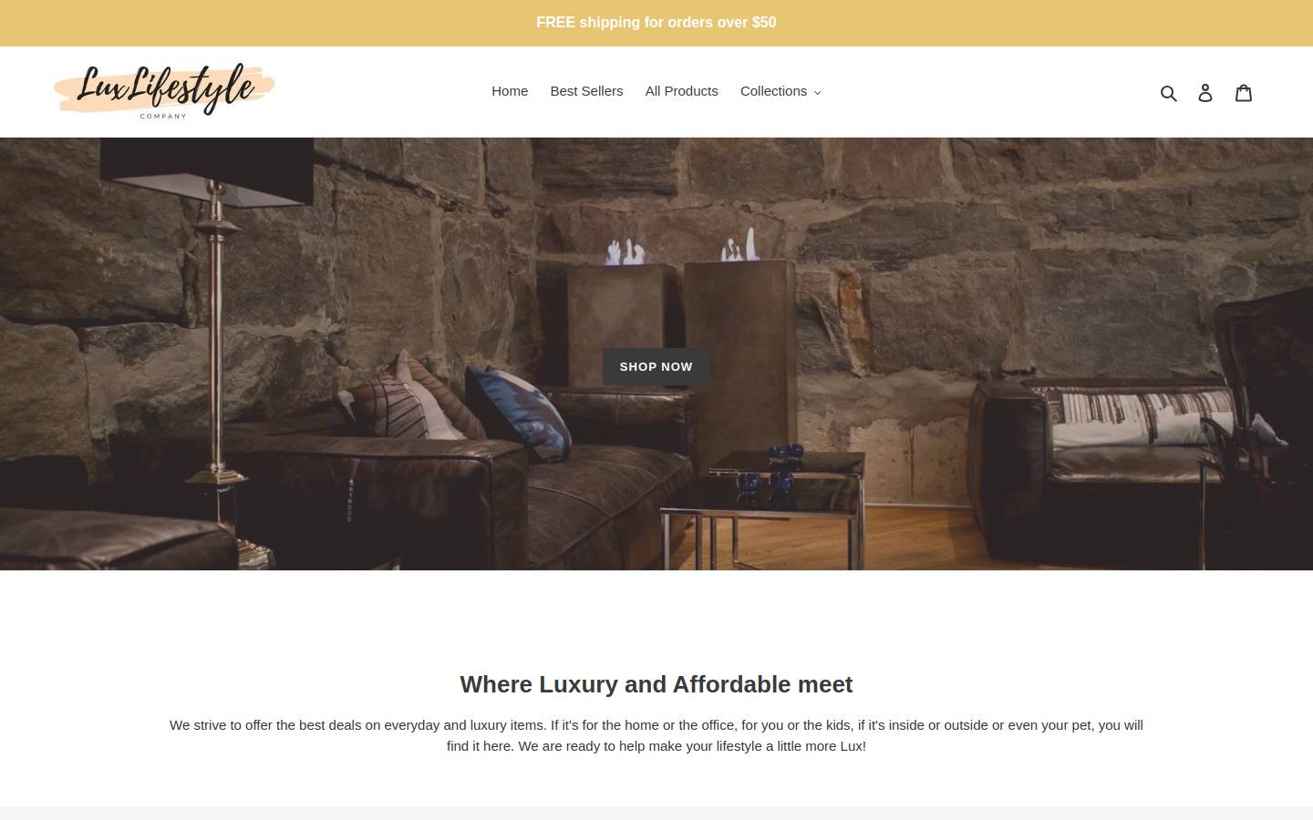 luxlifestyleco.com homepage screenshot