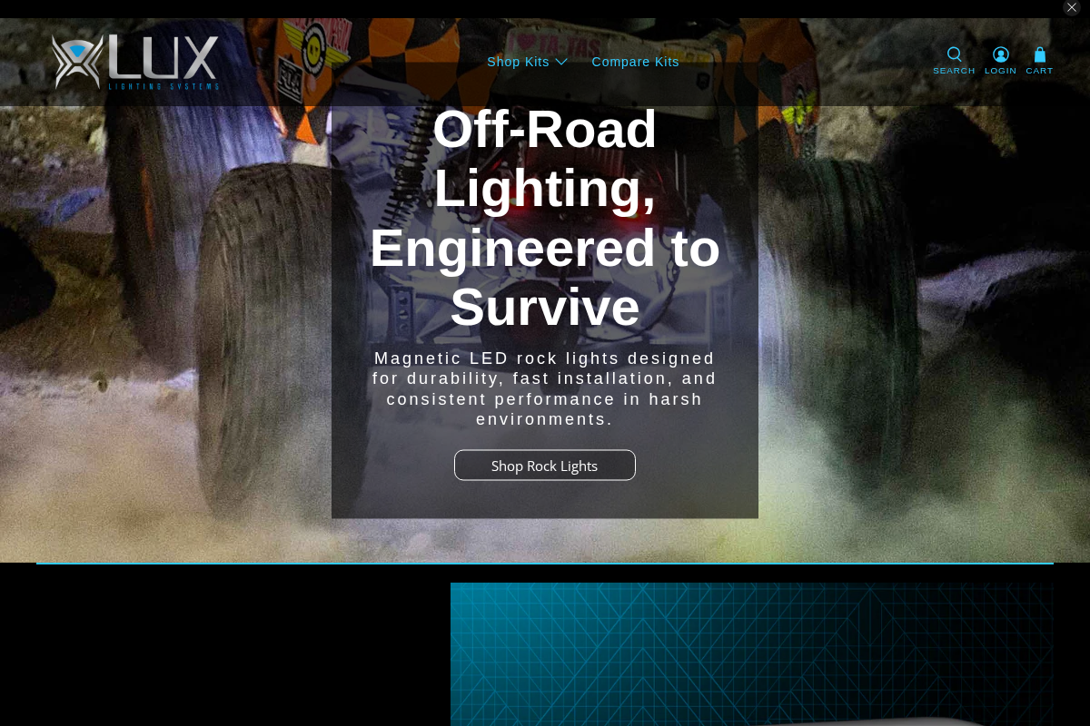 luxlightingsystems.com homepage screenshot