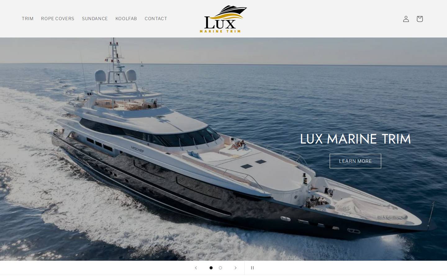 luxmarinetrim.com.au homepage screenshot
