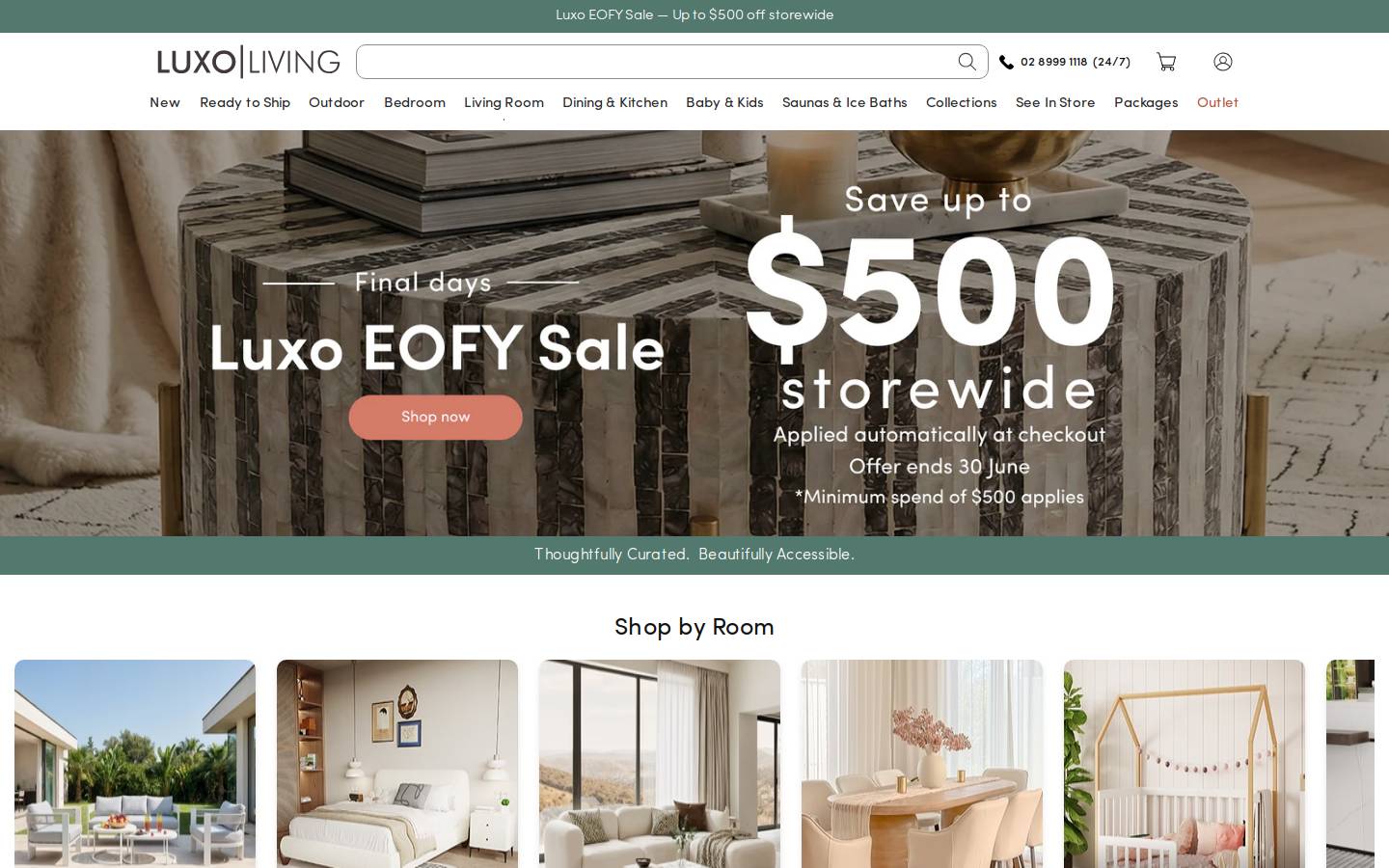 Luxoliving homepage screenshot