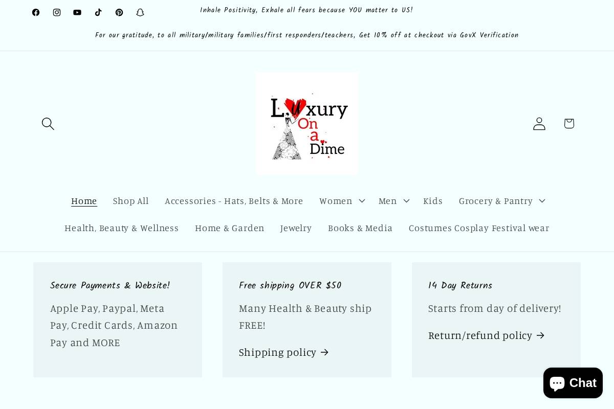 luxonadime.com homepage screenshot