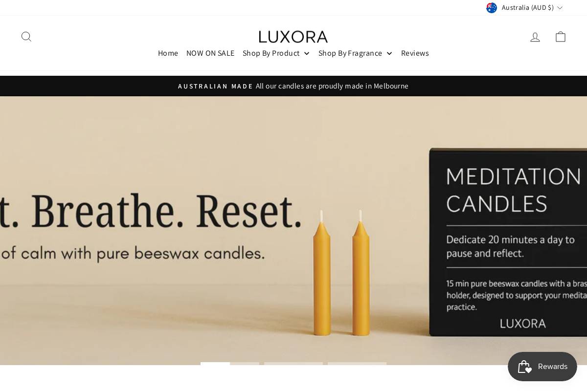 luxora.com.au homepage screenshot