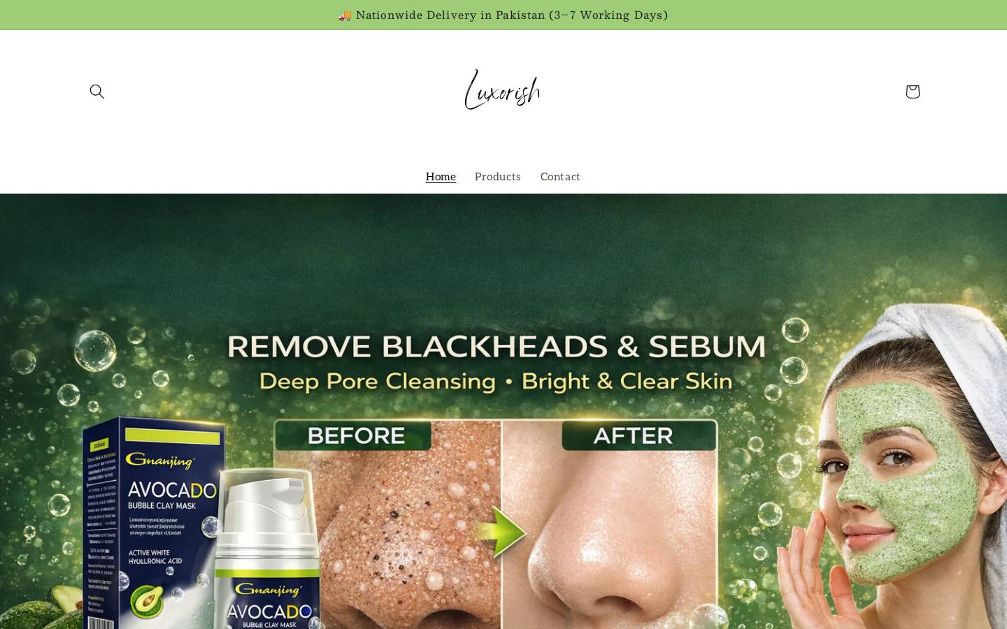 luxorish.com homepage screenshot