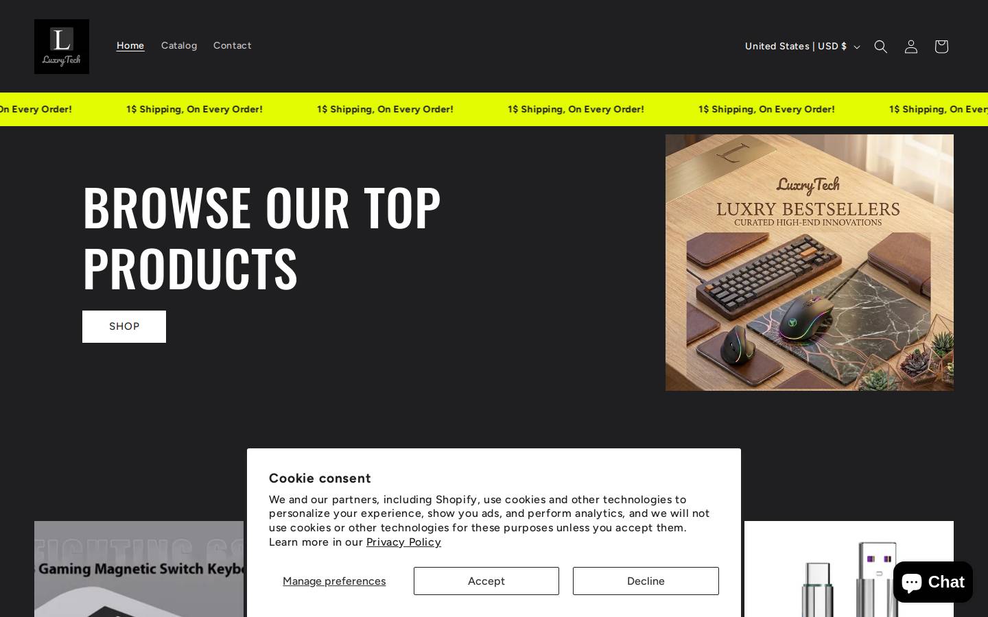 luxrytech.com homepage screenshot