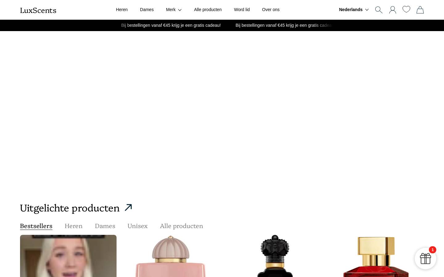 Luxscents.nl homepage screenshot