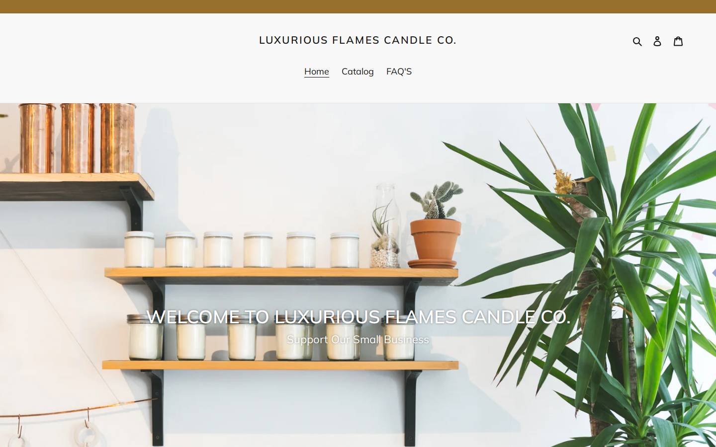 luxuriousflames.com homepage screenshot
