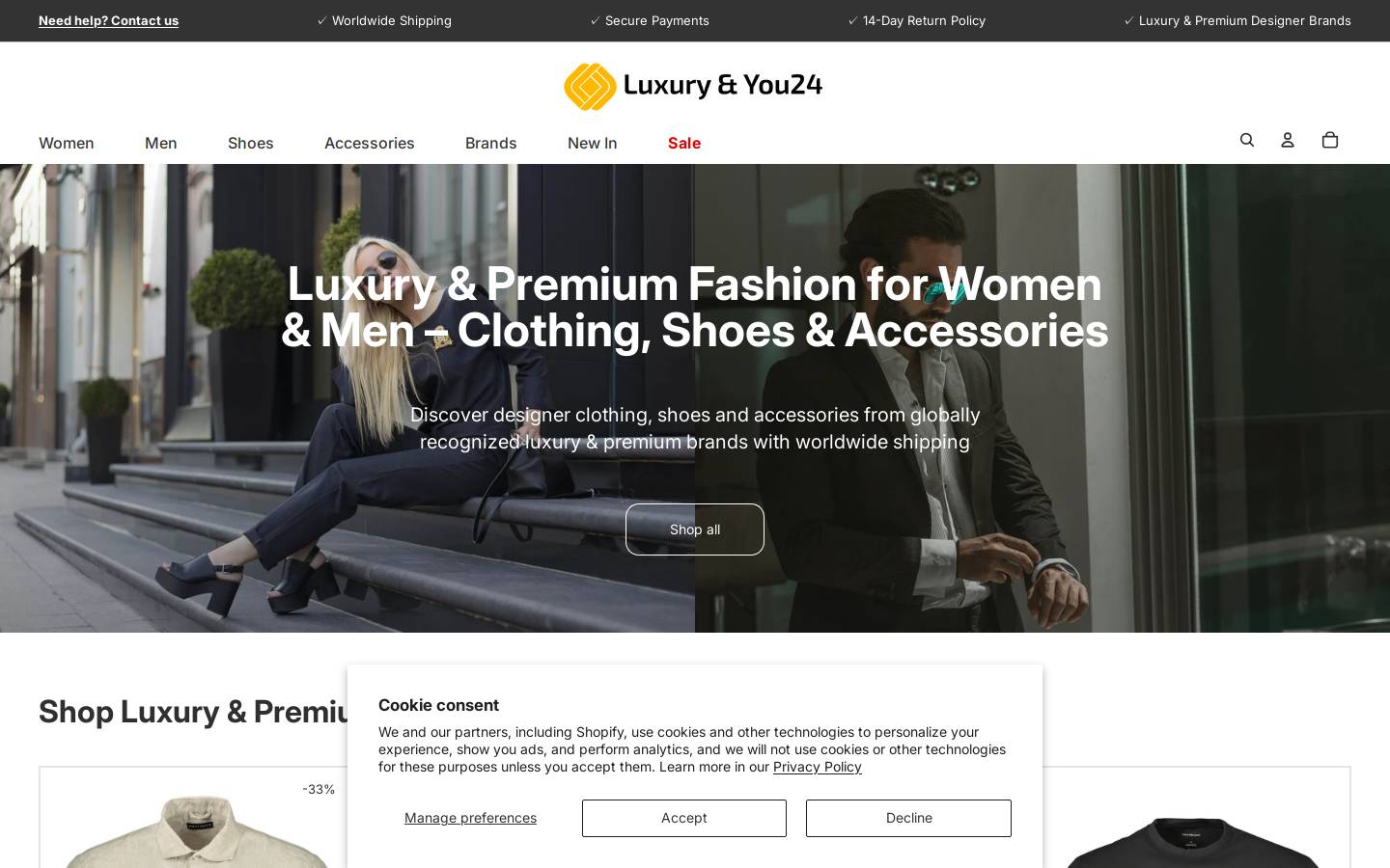 luxury-and-you24.de homepage screenshot