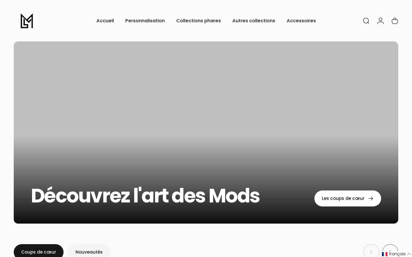 Luxury Mods homepage screenshot