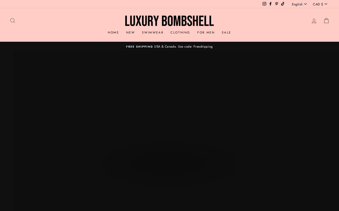 luxurybombshell.com homepage screenshot