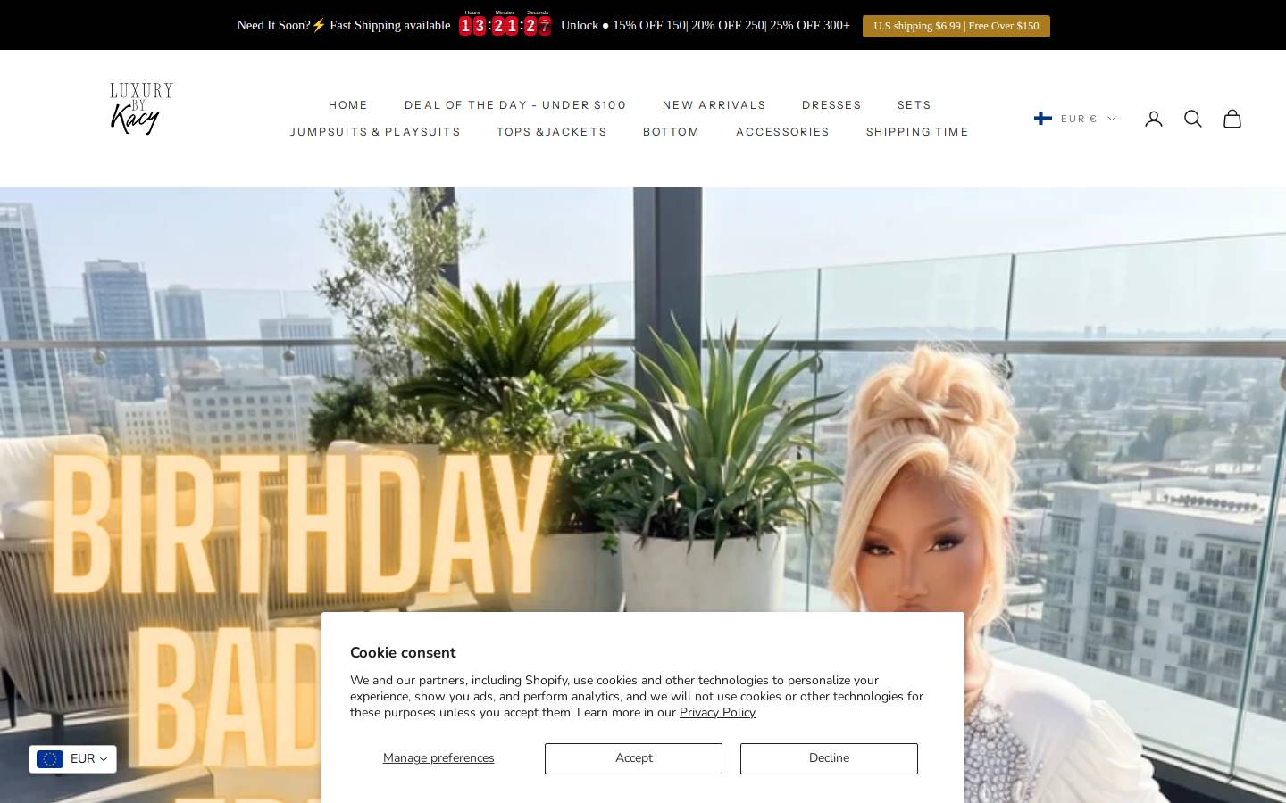 luxurybykacy.com homepage screenshot