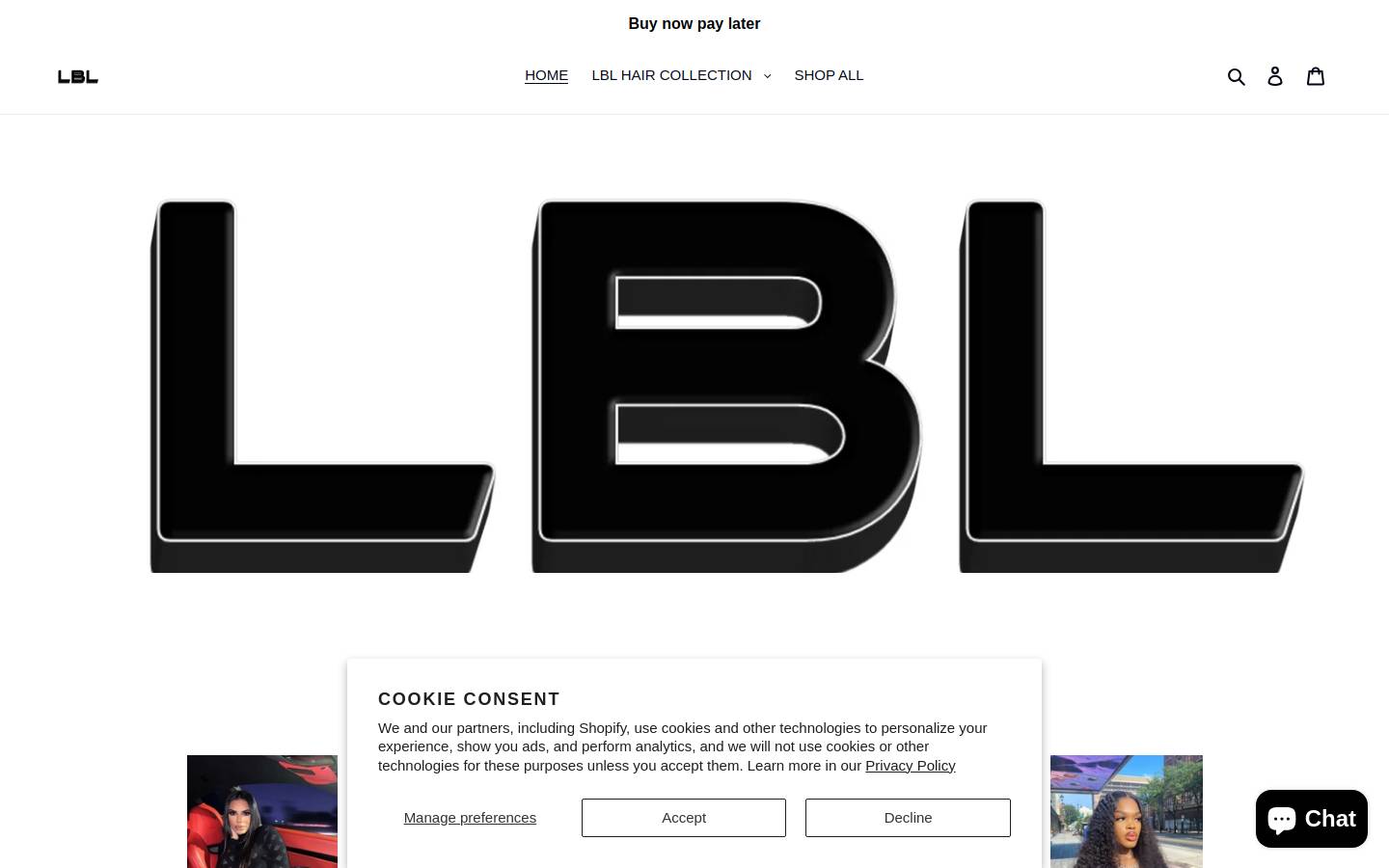 luxurybyla.com homepage screenshot