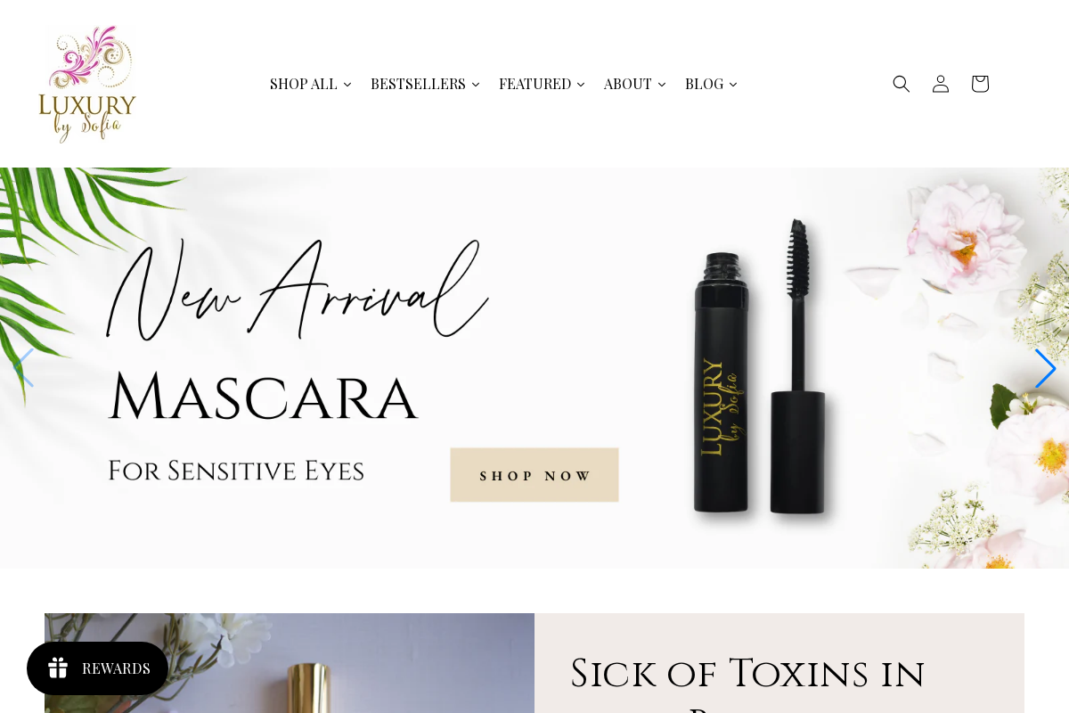 luxurybysofia.com homepage screenshot