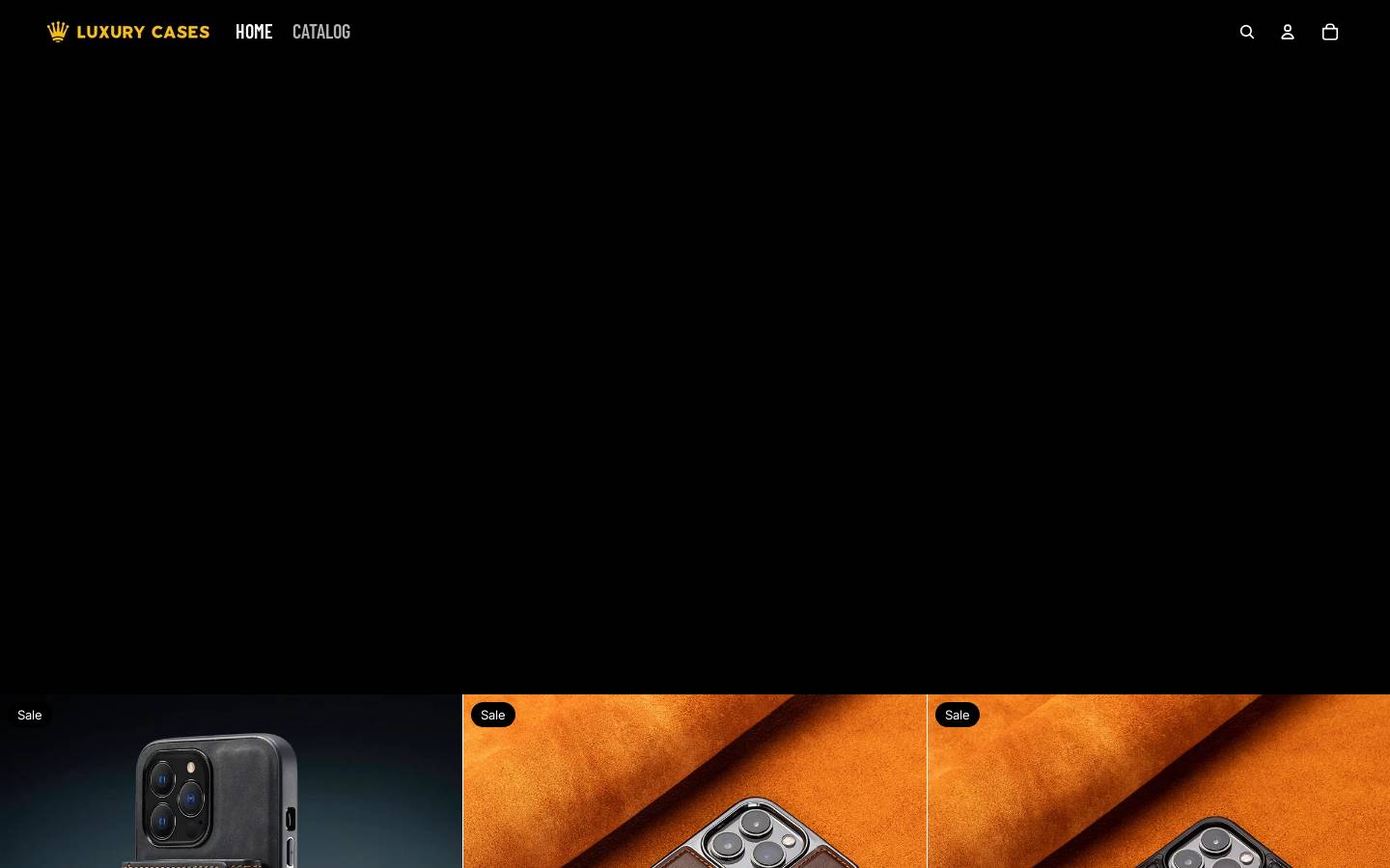 luxurycases.in homepage screenshot