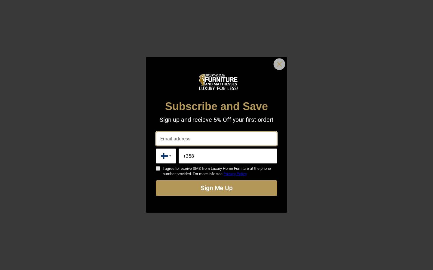 Luxury Home Furniture homepage screenshot