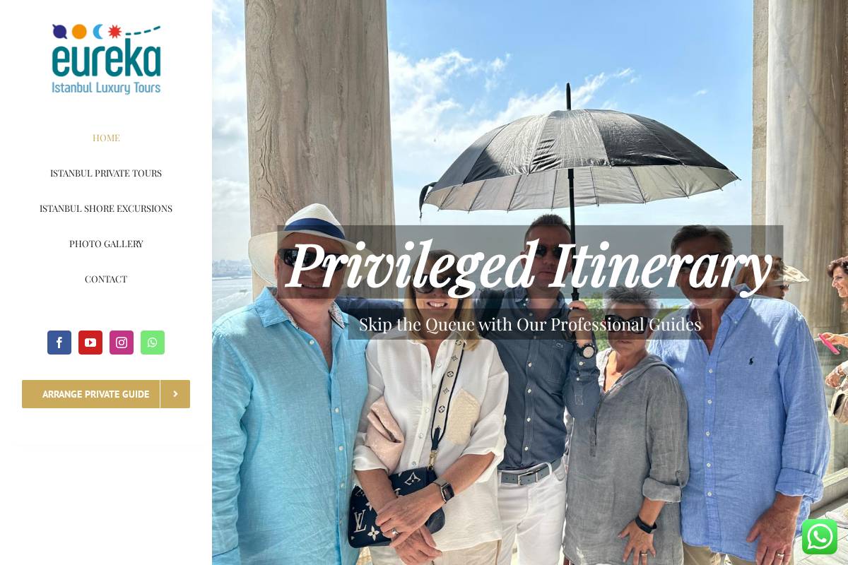 luxuryistanbultours.com homepage screenshot