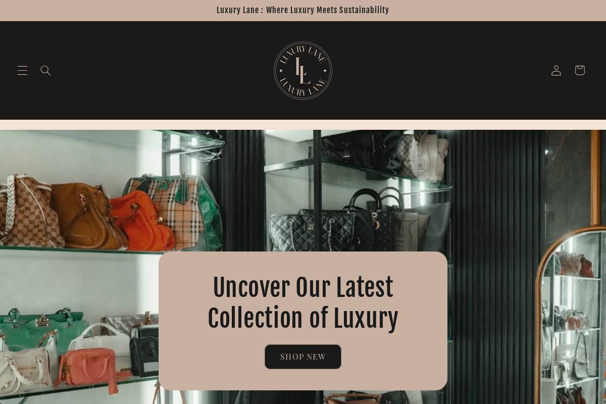 luxurylaneph.com homepage screenshot