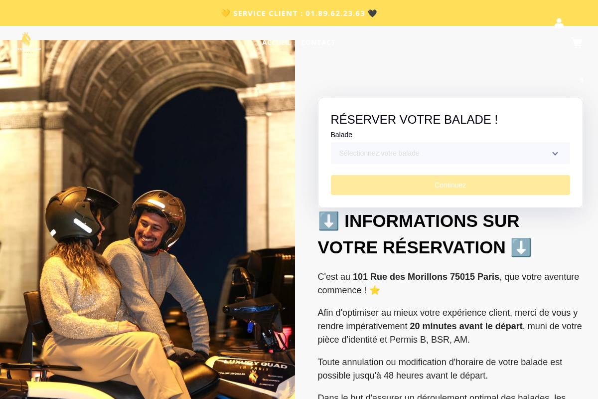 Luxury Quad homepage screenshot