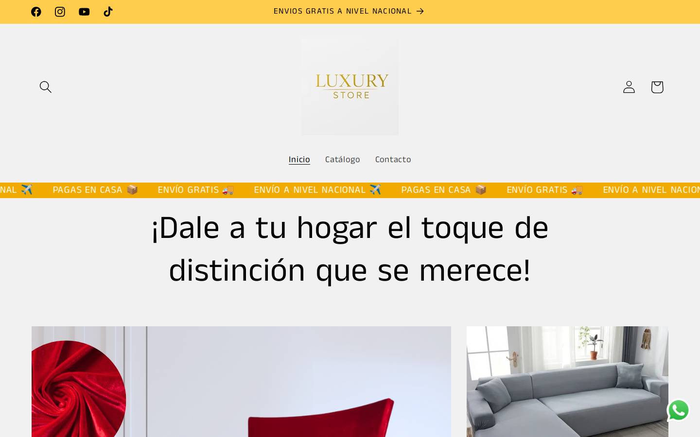 luxurysto.com homepage screenshot