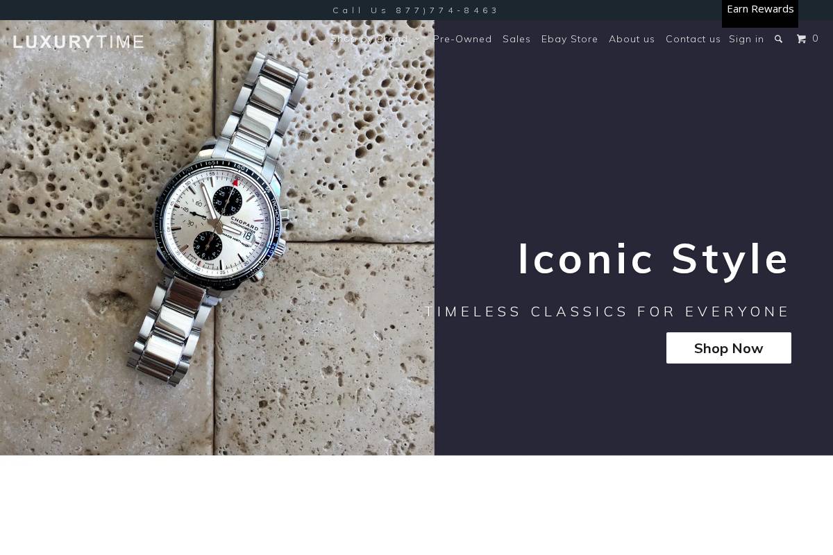 luxurytime.com homepage screenshot