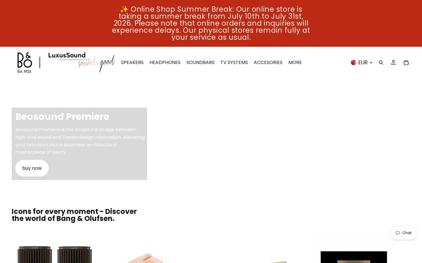 luxussound.com homepage screenshot