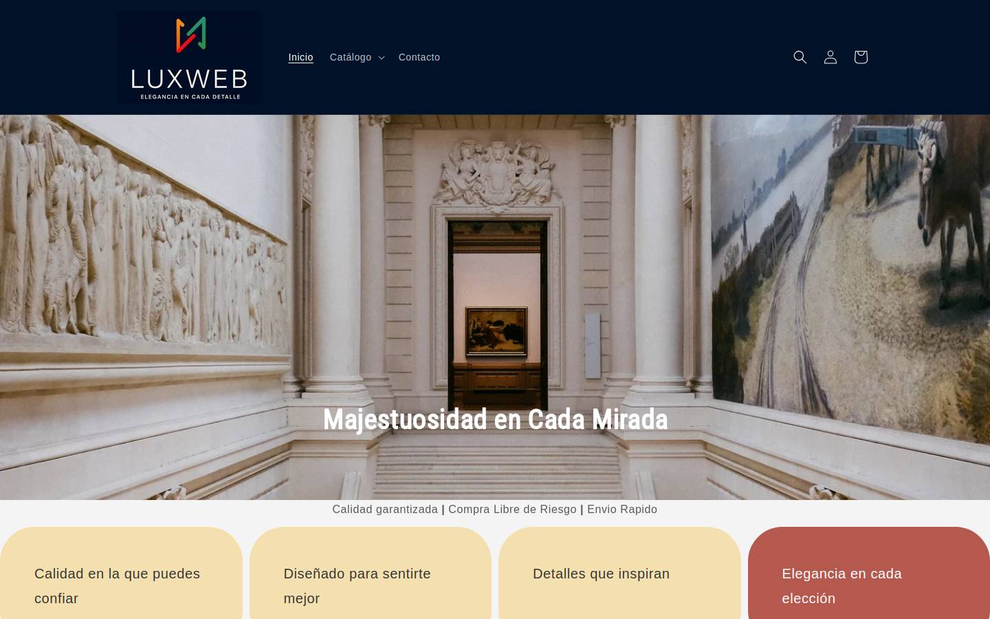 luxweb.co homepage screenshot