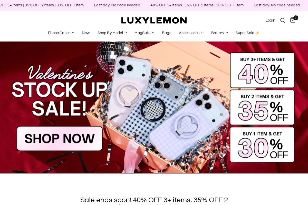 luxylemon homepage screenshot