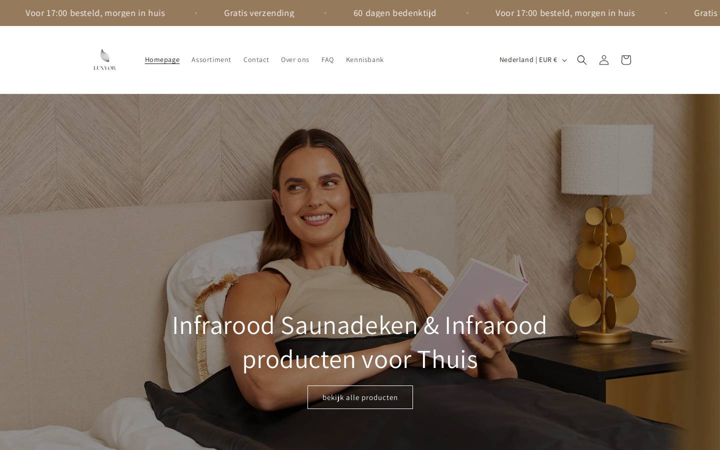 Luxyor homepage screenshot