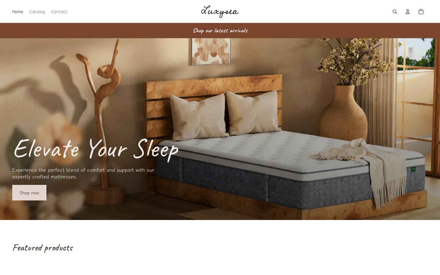 luxysea.com homepage screenshot