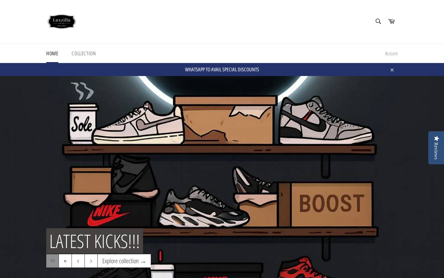luxzilla.in homepage screenshot
