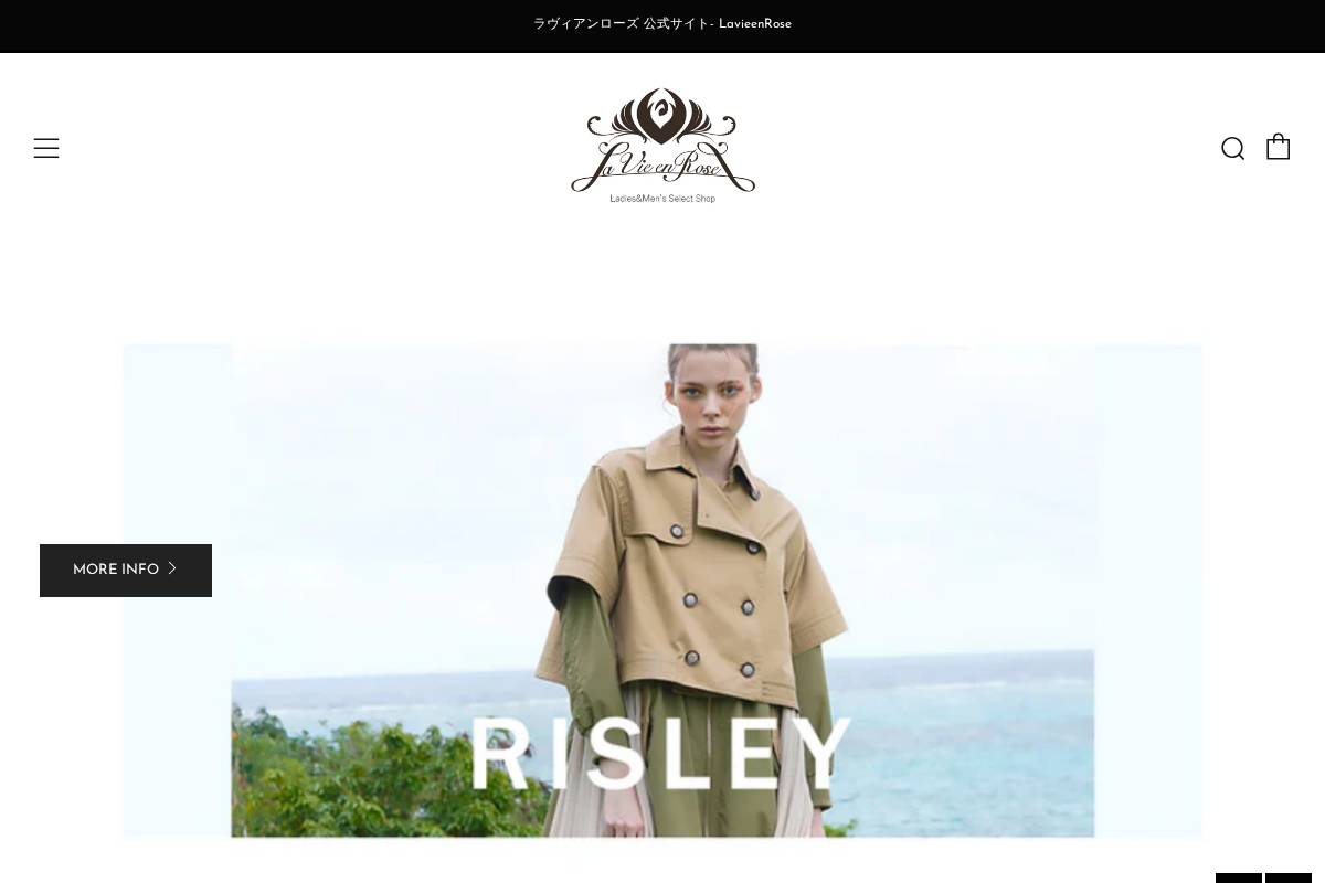 lv-rose.co homepage screenshot