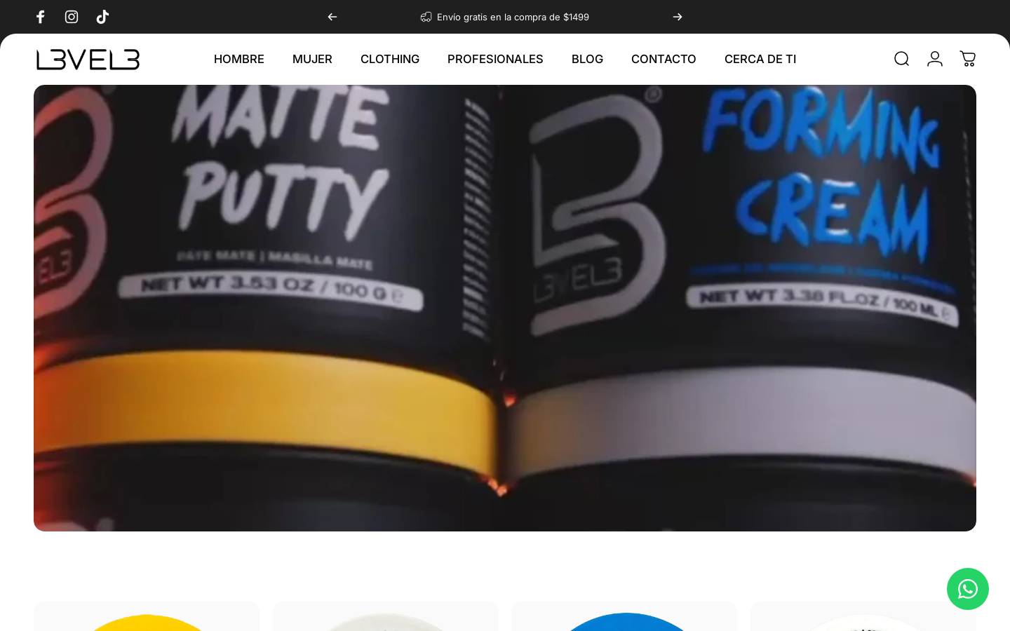 lv3.mx homepage screenshot