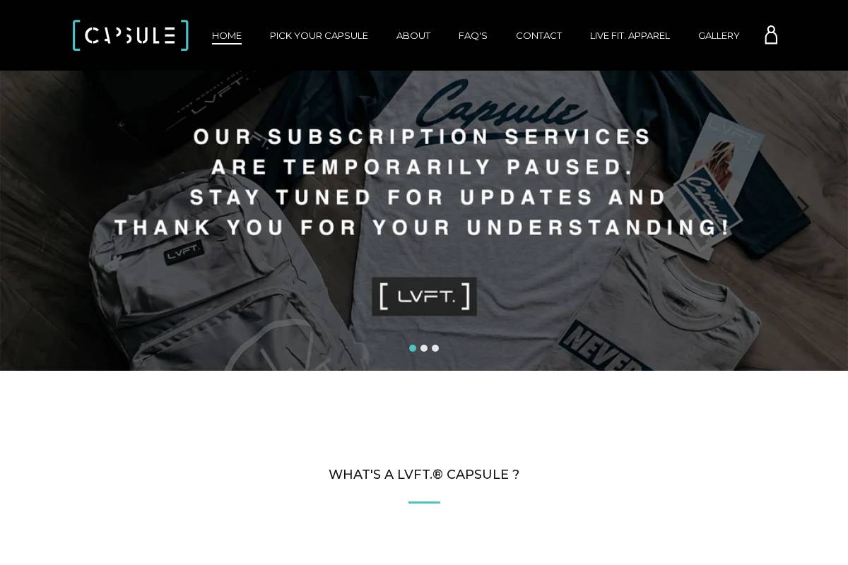 lvftcapsule.com homepage screenshot