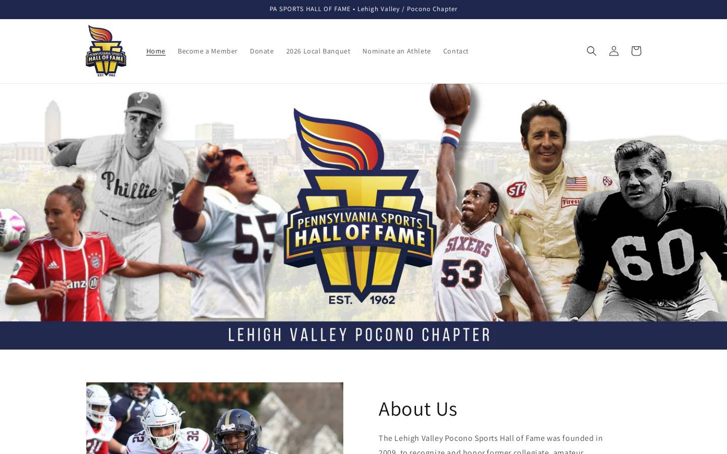 lvpshof.org homepage screenshot
