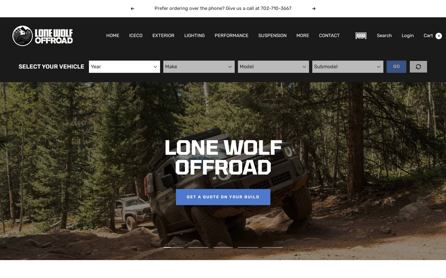 lwoffroad.com homepage screenshot
