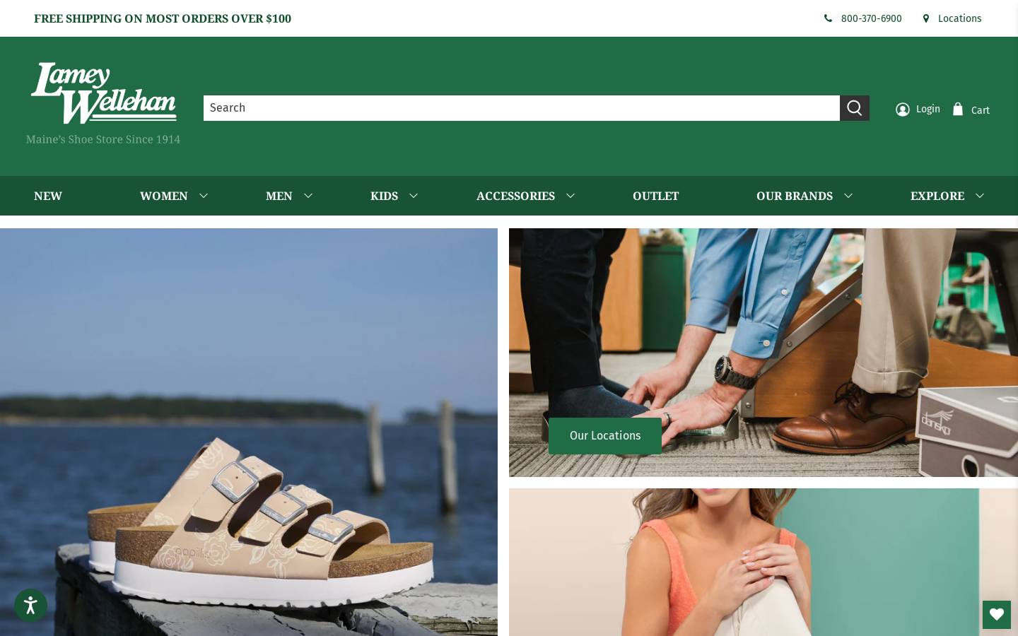 Lamey Wellehan Shoes homepage screenshot