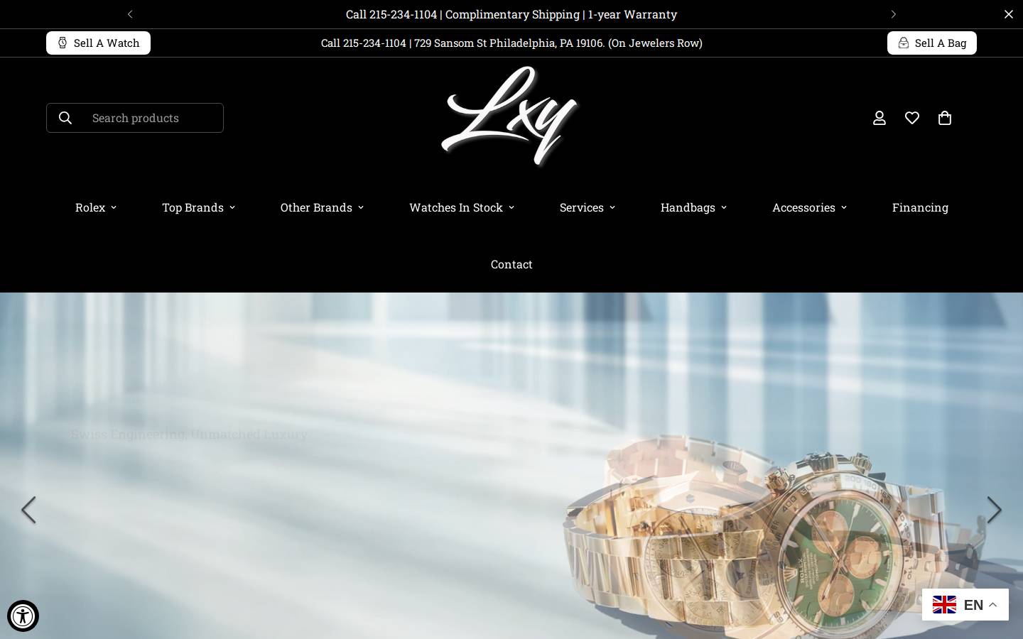 lxyphilly.com homepage screenshot