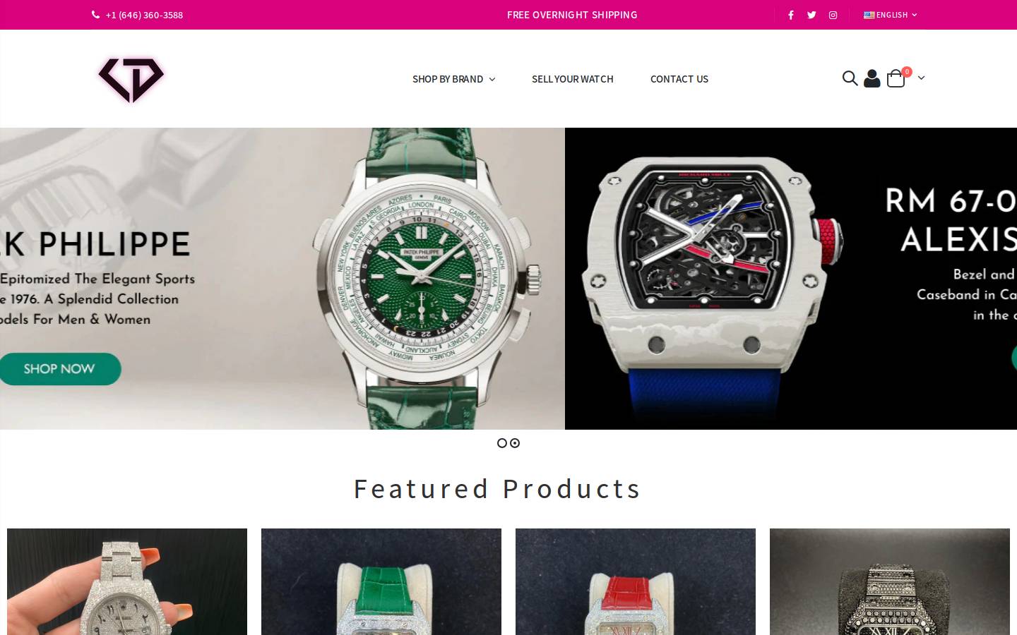 lyanadiamonds.com homepage screenshot