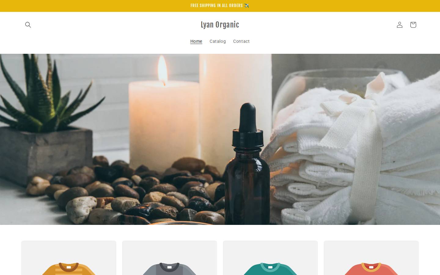 lyanorganic.com homepage screenshot