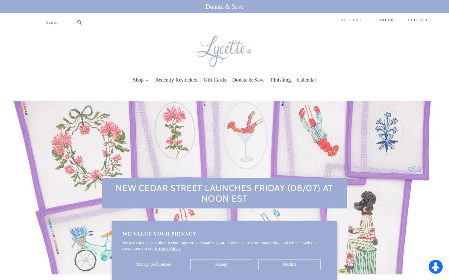 lycettedesigns.com homepage screenshot