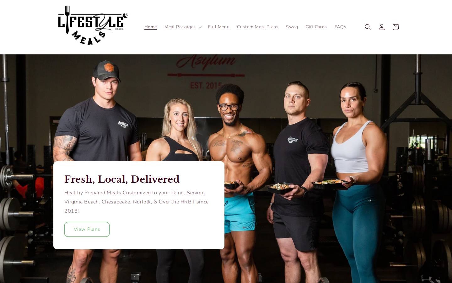 lyfemeals.com homepage screenshot