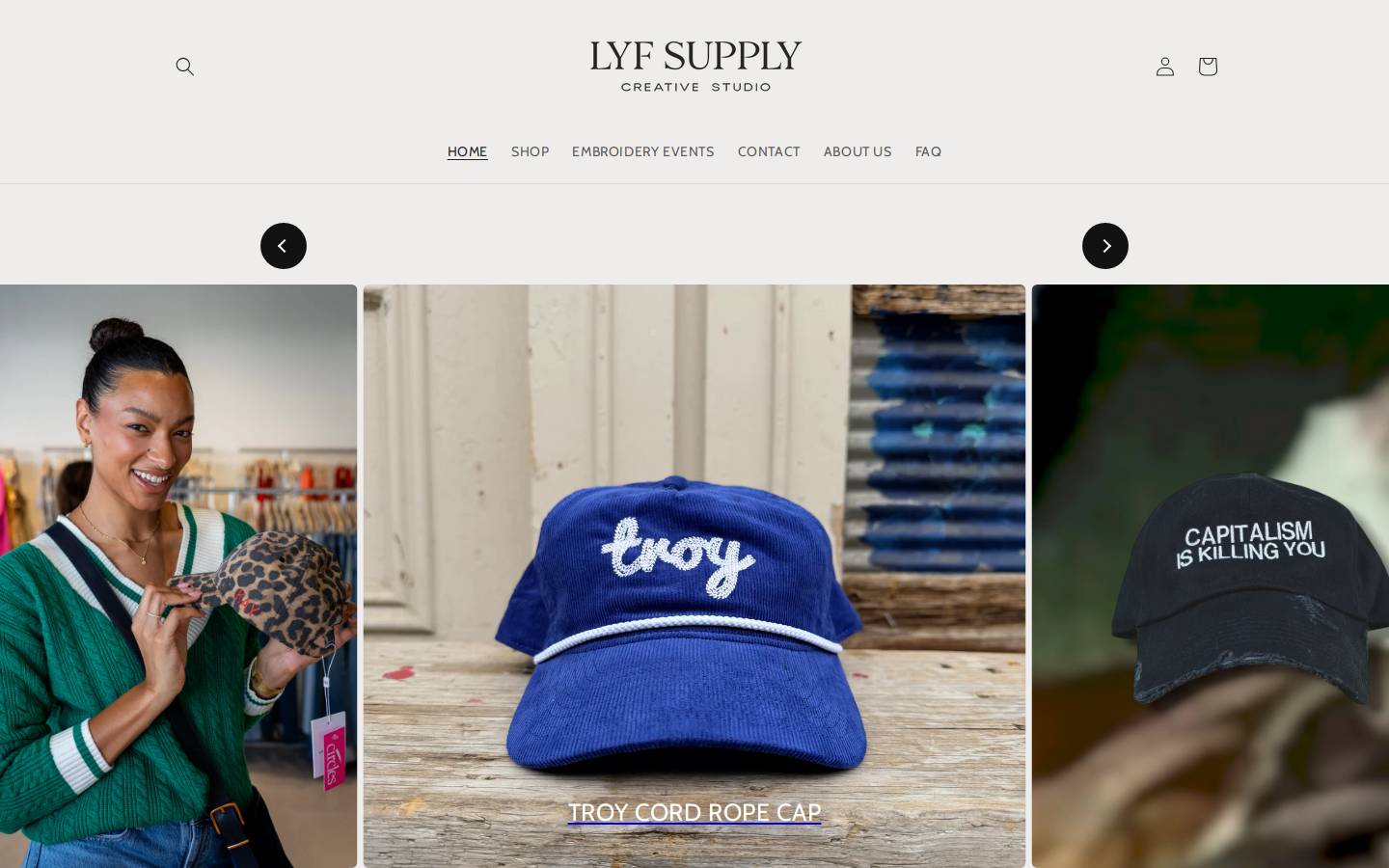 lyfsupply.com homepage screenshot