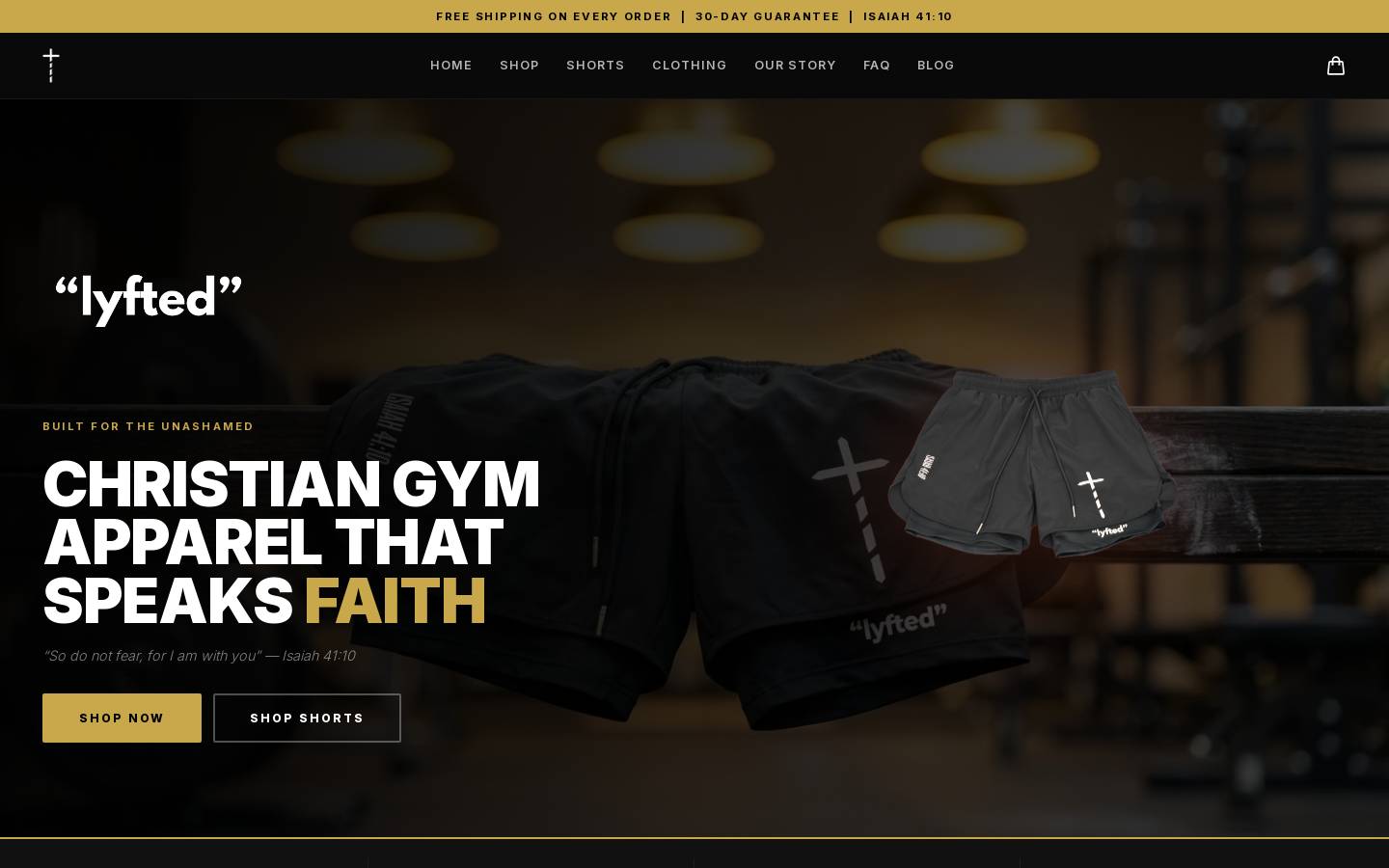 lyfted.shop homepage screenshot