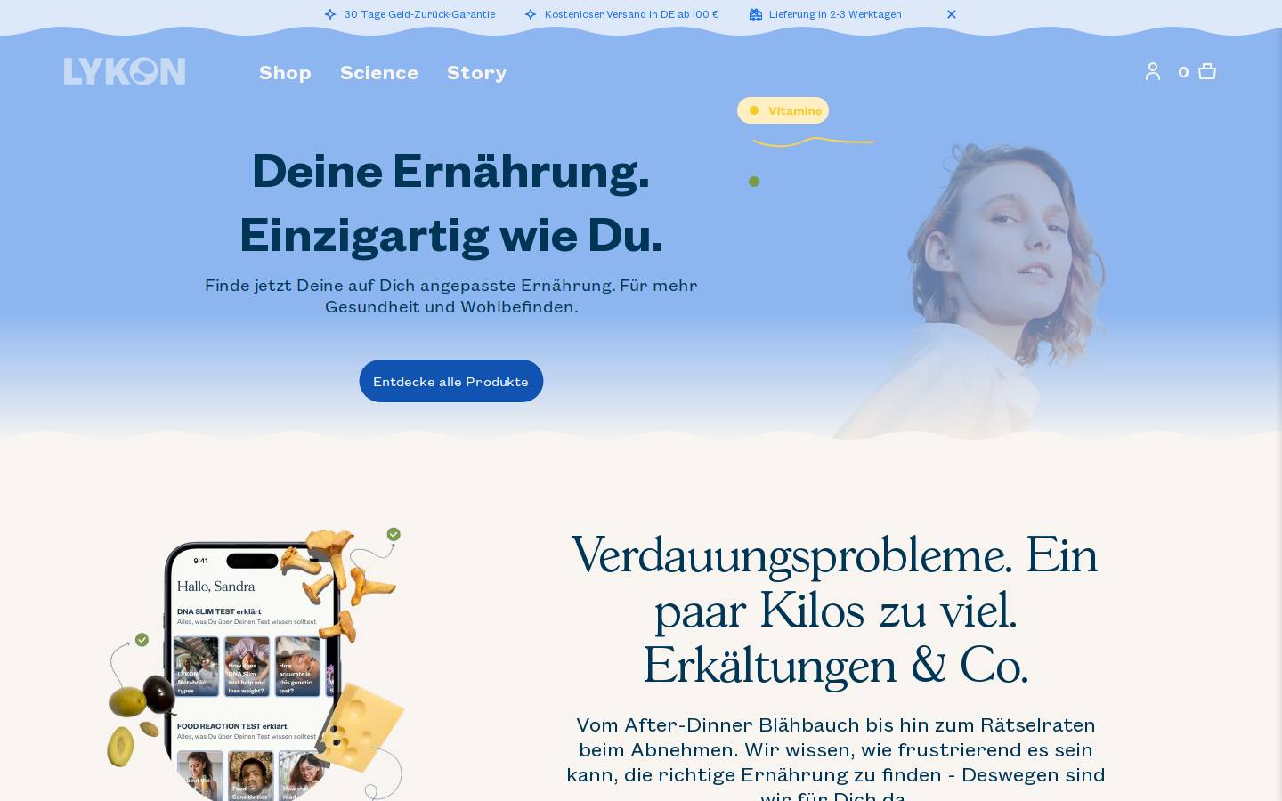 Lykon homepage screenshot
