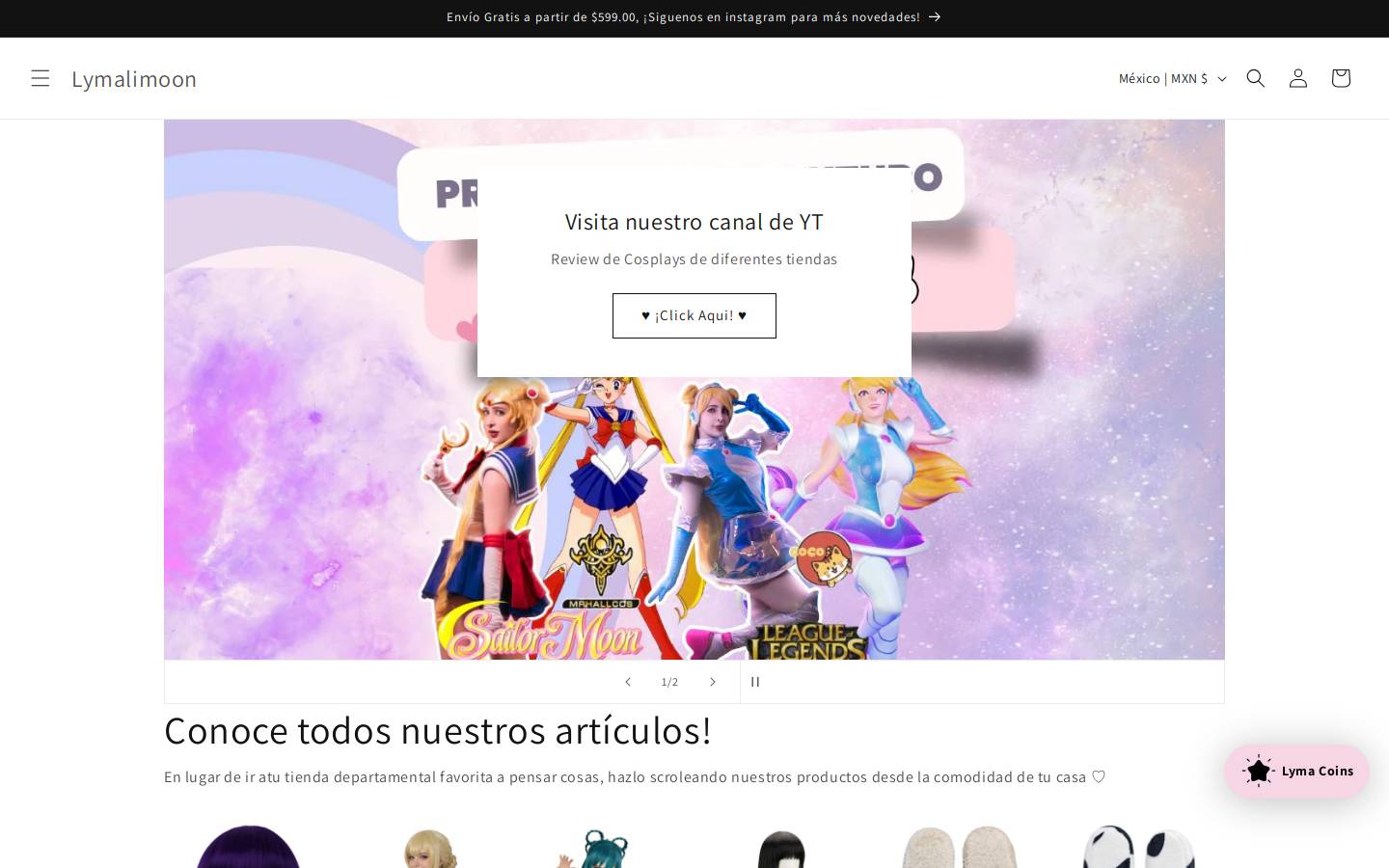 lymalimoon.com homepage screenshot