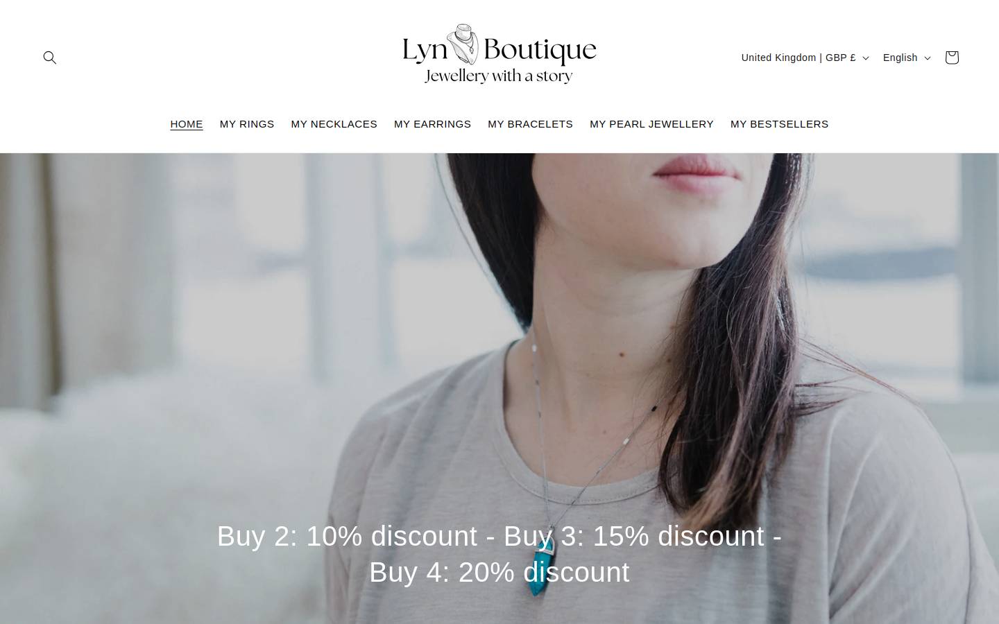 Lyn Boutique homepage screenshot