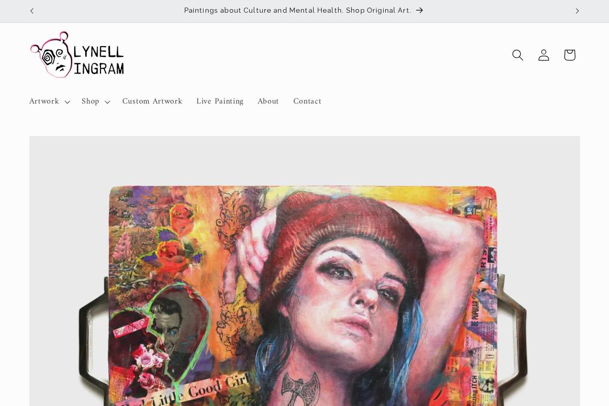 lynellingram.com homepage screenshot